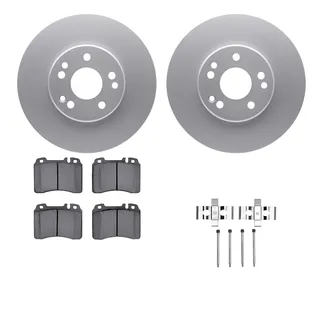R1 Concepts WDTH1-63015 Brake Rotors - Carbon Coated W/ Euro Ceramic Pads & Hdw